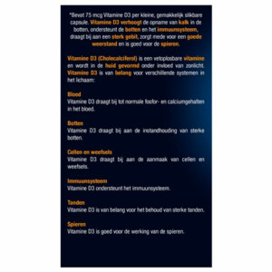 Lucovitaal Vitamine D3 75mcg Forte - 29.99 euro