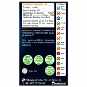 Lucovitaal Vitamine D3 75mcg Forte - 19.99 euro