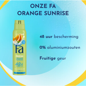 Fa Deodorant Spray Orange Sunrise - 2.25 euro