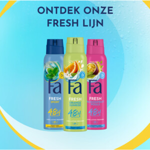 3x Fa Deodorant Spray Orange Sunrise - 6.56 euro