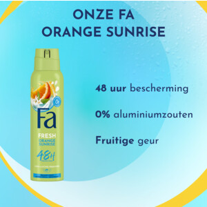 6x Fa Deodorant Spray Orange Sunrise - 12.74 euro