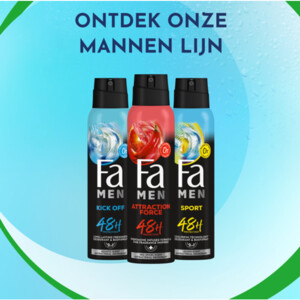 3x Fa Men Deodorant Spray Attraction Force - 6.56 euro