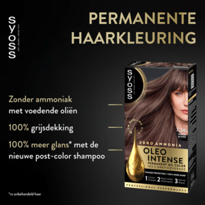 3x Syoss Oleo Intense Haarverf 7-56 Mokka Donkerblond - 24.45 euro