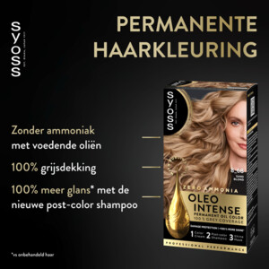 3x Syoss Oleo Intense Haarverf 8-68 Vanilla Blond - 26.86 euro