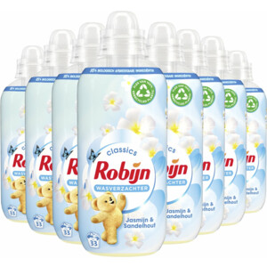 8x Robijn Wasverzachter Jasmijn en Sandelhout 33 Wasbeurten - 22.69 euro