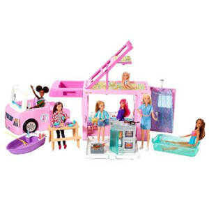 Barbie 3in1 Droom Camper en Accessoires - 115 euro