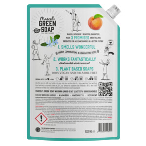 4x Marcel's Green Soap Wasmiddel Kleur Navul Perzik & Jasmijn 23 Wasbeurten - 30.55 euro