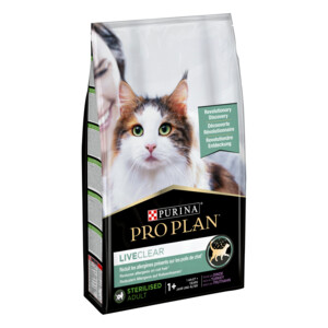 Pro Plan LiveClear Sterilised Adult 1+ Kalkoen 7 kg