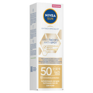 NIVEA Sun Luminous Zonnecrème Gezicht SPF 50 - 27.99 euro