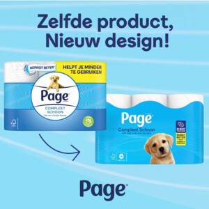 3x Page Toiletpapier Compleet Schoon 2-laags - 26 euro