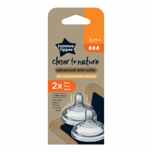 Tommee Tippee Closer to Nature Fast Flow Teats Speen 6m+ - 5.69 euro