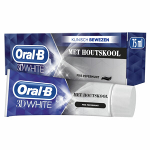 Oral-B Tandpasta 3D White Houtskool 75 Ml | Plein.nl