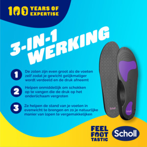 Scholl Balance Inlegzolen Peesplaatontsteking Medium (Maat 40-42) - 18.74 euro
