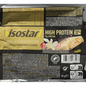 3x Isostar High Protein 30 Vanilla Cranberry - 7.53 euro