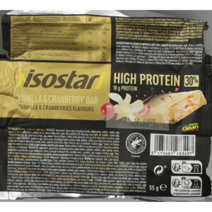 3x Isostar High Protein 30 Vanilla Cranberry - 7.53 euro