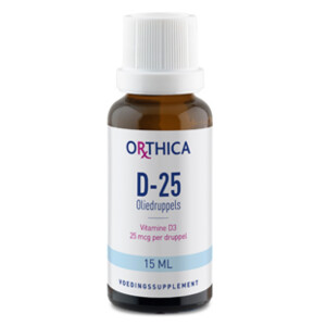 Orthica Vitamine D-25 Oliedruppels - 13.95 euro