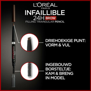 L'Oréal 24H Brow Filling Triangular Pencil 8.0 Light Cool Blond - 9.89 euro