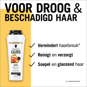 6x Gliss Shampoo Total Repair - 20.32 euro
