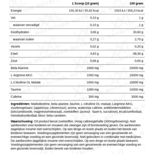 XXL Nutrition Blast Pre Workout Sinaasappel - 26.95 euro