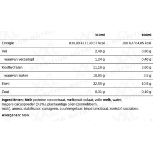 XXL Nutrition N'Joy Protein Drink Chocolade - 2.1 euro