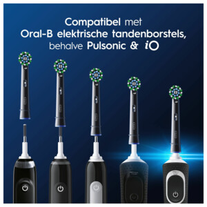 Oral-B Opzetborstels Pro Cross Action Zwart 4 Stuks | Plein.nl