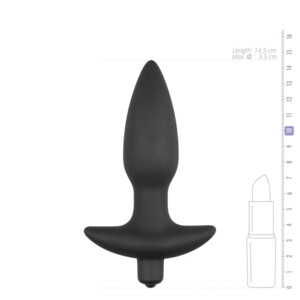 Easytoys Vibrerende Buttplug Zwart - 15.95 euro