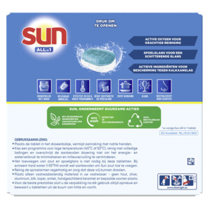 6x Sun Vaatwastabletten All-in-1 Citroen - 29.99 euro