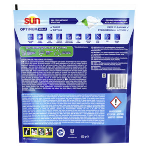 6x Sun Vaatwastabletten Optimum All-in-1 Citroen - 42.99 euro