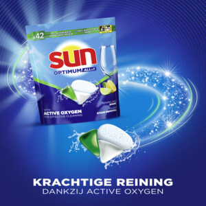 6x Sun Vaatwastabletten Optimum All-in-1 Citroen - 42.99 euro