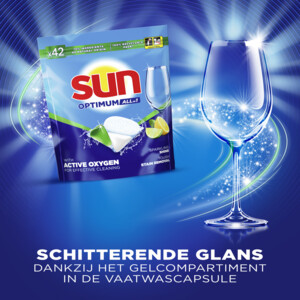 6x Sun Vaatwastabletten Optimum All-in-1 Citroen - 42.99 euro