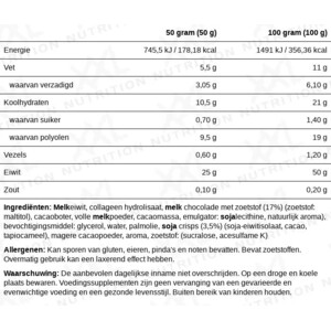 20x XXL Nutrition High Proteïne Bar 2.0 Chocolade - 27.75 euro