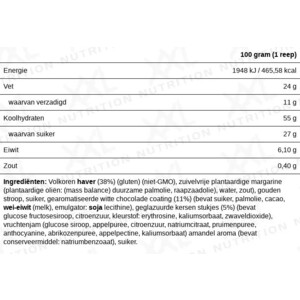 12x XXL Nutrition Delicious Oat Bar Witte Chocolade Kers - 15.03 euro