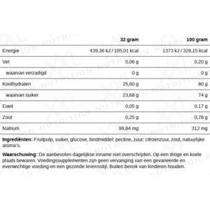 XXL Nutrition Energy Fruit Orange - 14.95 euro