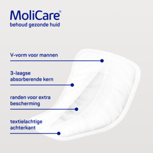 Molicare Premium Men Pad 5 Druppels 852 ml Absorptie - 6.99 euro