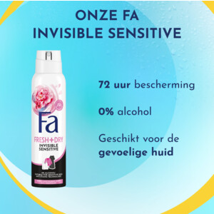 6x Fa Deodorant Spray Invisible Sensitive - 14.15 euro