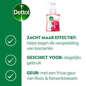 6x Dettol Foam Handzeep Rozen & Kers - 22.75 euro