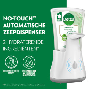 Dettol No-Touch Automatische Zeepdispenser Wit Aloe Vera Navulling - 13.99 euro
