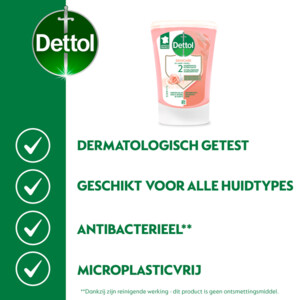 Dettol No Touch Handzeep Navulling Rozenwater & Sheabutter - 5.29 euro