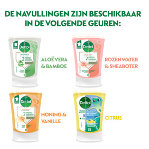 Dettol No Touch Handzeep Navulling Rozenwater & Sheabutter - 5.29 euro