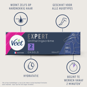Veet Expert Ontharingscrème Oksels - 7.99 euro