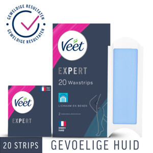 Veet Expert Koude Waxstrips Benen Sensitive - 8.95 euro