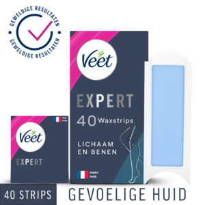 Veet Expert Waxstrips Benen Sensitive - 16.49 euro
