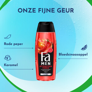 6x Fa Men Douchegel en Shampoo Attraction Force - 12.54 euro