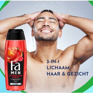 3x Fa Men Douchegel en Shampoo Attraction Force - 6.36 euro