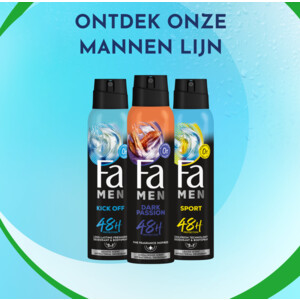 6x Fa Men Deodorant Spray Dark Passion - 12.74 euro