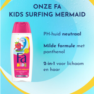 3x Fa Douchegel & Shampoo Kids Surfing Mermaid - 6.36 euro