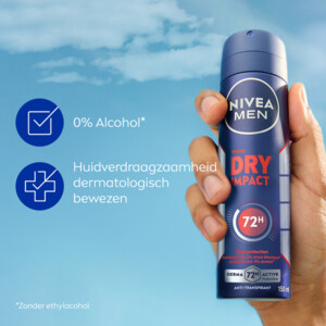 6x NIVEA Men Deodorant Spray Dry Impact - 32.21 euro