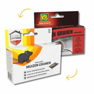 Home Defense Muizen Granen Alfachloralose Kant-en-Klare Lokdoos Magik Grain - 7.99 euro