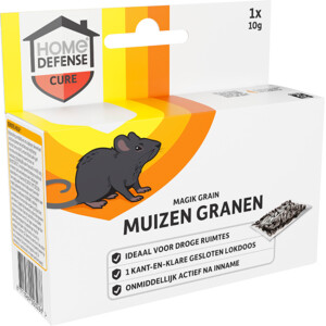 Home Defense Muizen Granen Alfachloralose Kant-en-Klare Lokdoos Magik Grain - 7.99 euro