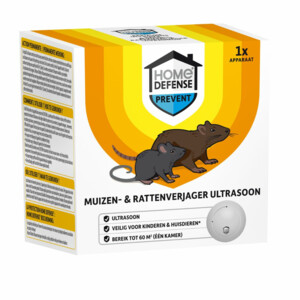 Home Defense Muizen- en Rattenverjager 60 m2 Ultrasoon - 18.99 euro
